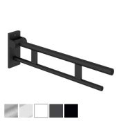HEWI System 900 - 750mm Hinged Support Rail Duo Design A, OPT Leg - Choice of Finish